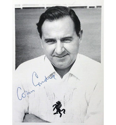 Colin-Cowdrey-autograph-signed-Kent-cricket-memorabilia-sir-England-captain-MCC-KCCC-postcard-portrait-photo