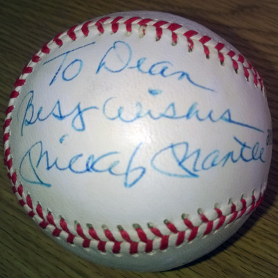 Mickey-Mantle-signed-Spalding-baseball-ny-new-york-yankees-autograph-hall-of-fame