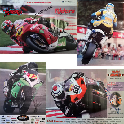 Martin-Jessopp-signed-motor-cycling-memorabilia-BSB-British-Superbike-Championship-poster-Gary-Mason-Julien-DaCosta-David-Johnson-autograph