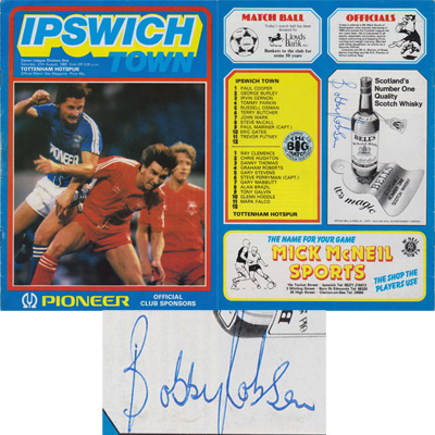 Sir-Bobby-Robson-autograph-england-manager-ipswich-town-football-memorabilia-newcastle-united-soccer-programme