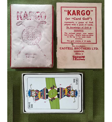 Kargo-card-golf-game-1935-castell-brothers-london-Pepys-series-box-rules-golfing-memorabilia