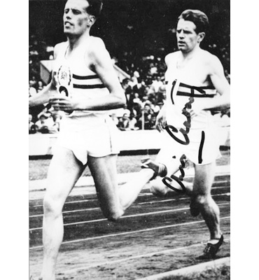Chris-Chataway-autograph-signed-athletics-memorabilia-four-minute-mile-ibbotson-sir-5000-metres-world-record-roger-bannister-brasher